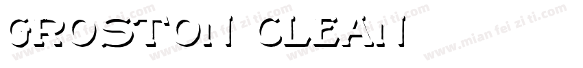 Groston Clean字体转换